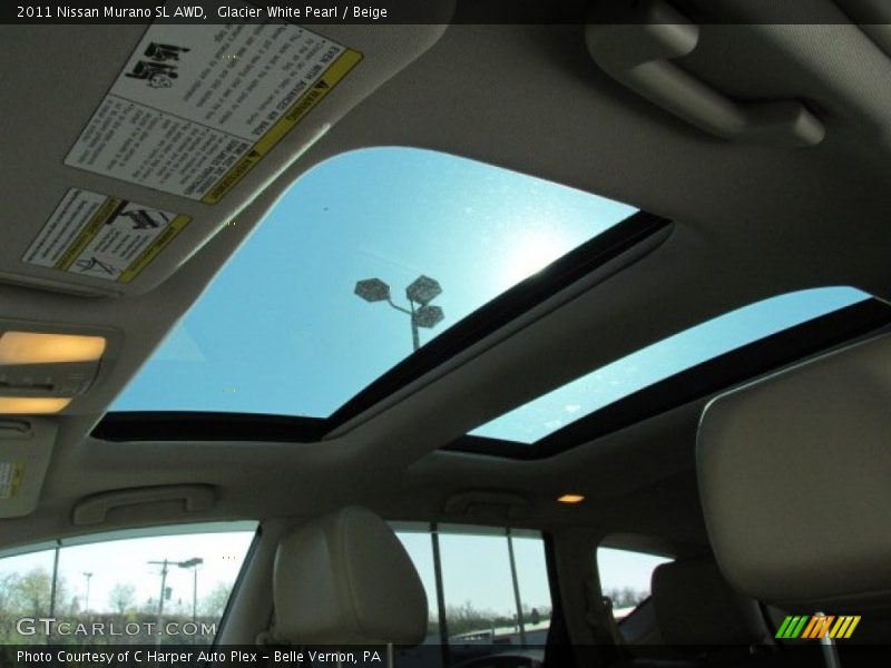 Glacier White Pearl / Beige 2011 Nissan Murano SL AWD