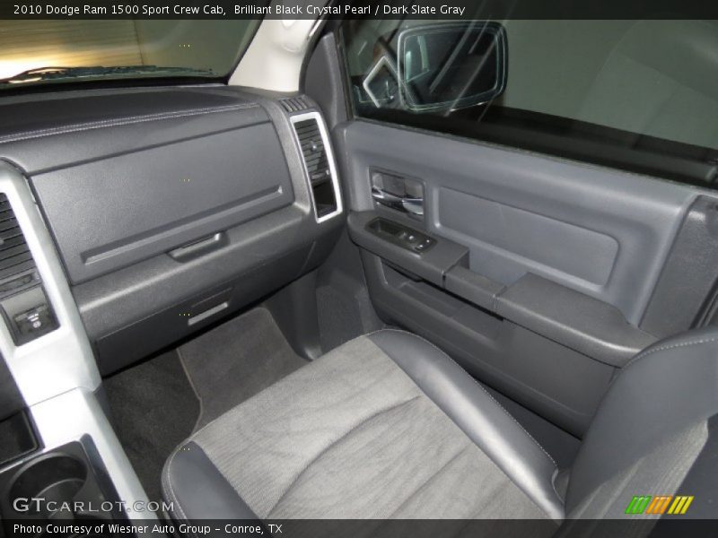 Brilliant Black Crystal Pearl / Dark Slate Gray 2010 Dodge Ram 1500 Sport Crew Cab