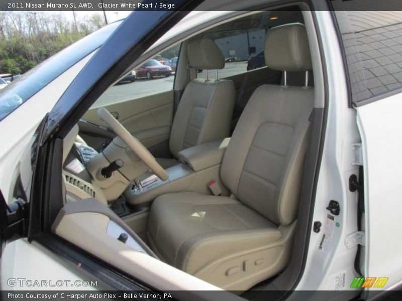 Glacier White Pearl / Beige 2011 Nissan Murano SL AWD