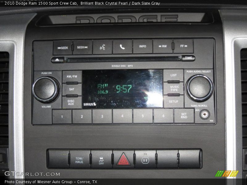 Controls of 2010 Ram 1500 Sport Crew Cab