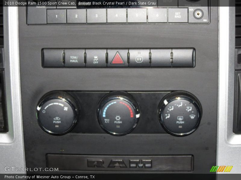 Controls of 2010 Ram 1500 Sport Crew Cab