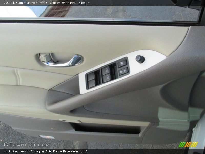 Glacier White Pearl / Beige 2011 Nissan Murano SL AWD