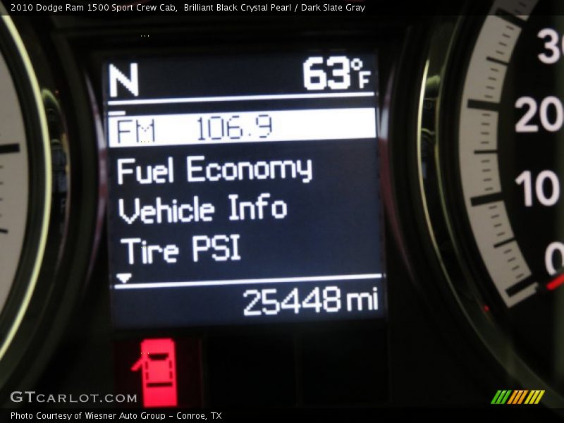 Brilliant Black Crystal Pearl / Dark Slate Gray 2010 Dodge Ram 1500 Sport Crew Cab