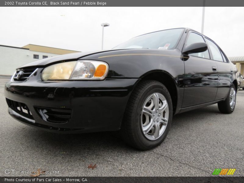 Black Sand Pearl / Pebble Beige 2002 Toyota Corolla CE