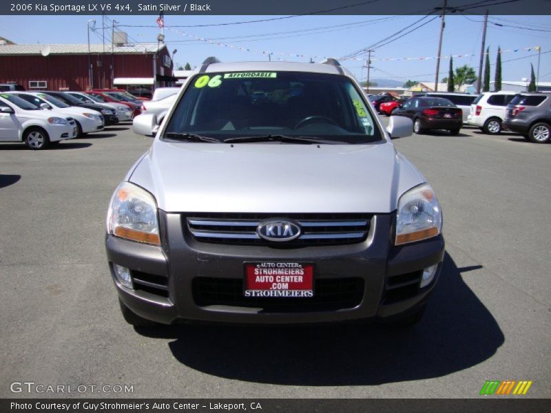 Satin Silver / Black 2006 Kia Sportage LX V6 4x4