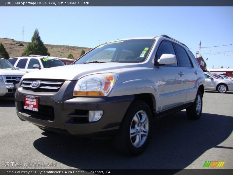 Satin Silver / Black 2006 Kia Sportage LX V6 4x4