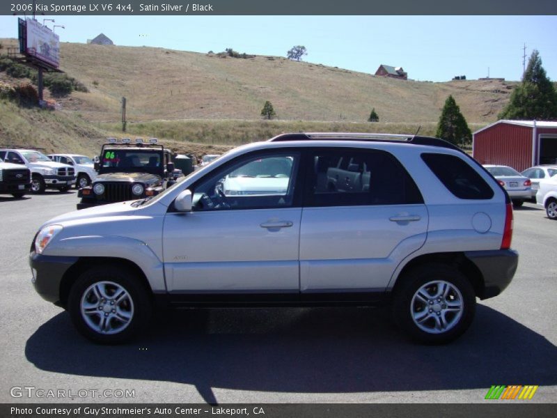 Satin Silver / Black 2006 Kia Sportage LX V6 4x4
