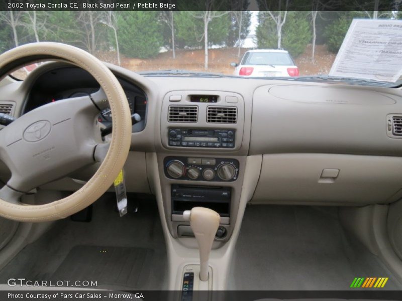 Black Sand Pearl / Pebble Beige 2002 Toyota Corolla CE