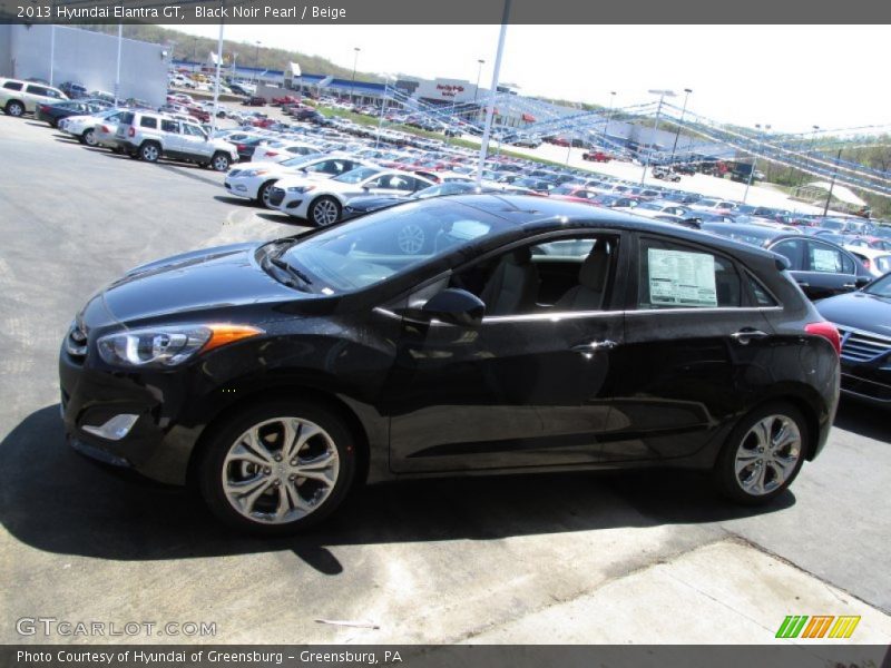 Black Noir Pearl / Beige 2013 Hyundai Elantra GT