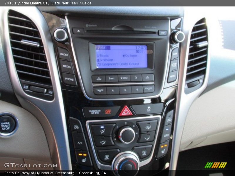 Black Noir Pearl / Beige 2013 Hyundai Elantra GT