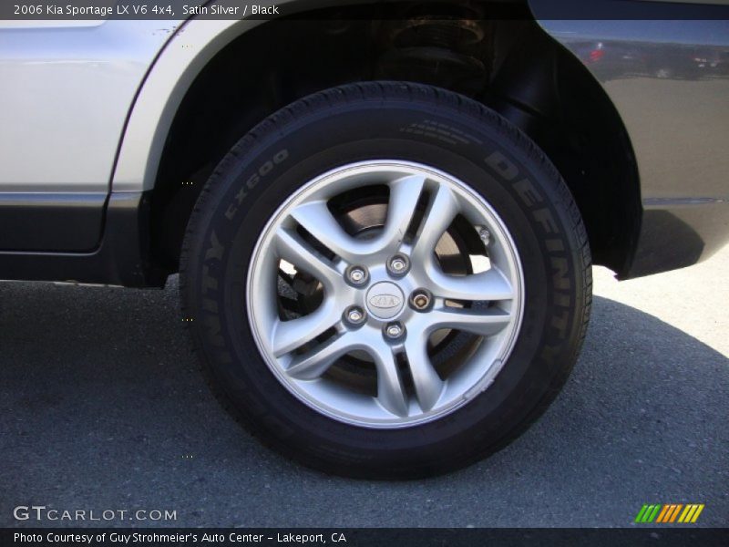 Satin Silver / Black 2006 Kia Sportage LX V6 4x4