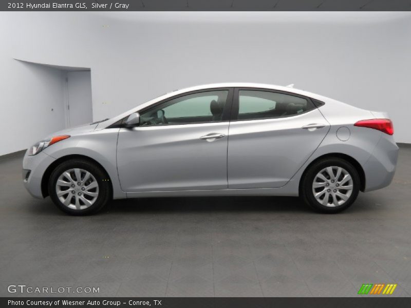 Silver / Gray 2012 Hyundai Elantra GLS