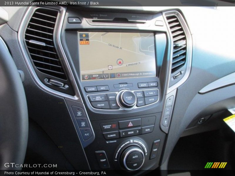 Controls of 2013 Santa Fe Limited AWD