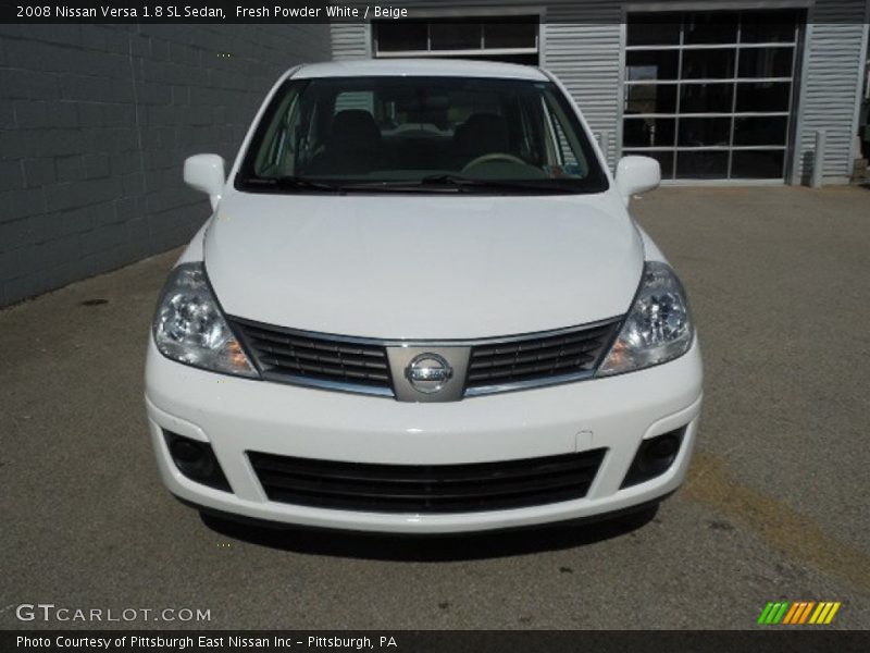 Fresh Powder White / Beige 2008 Nissan Versa 1.8 SL Sedan