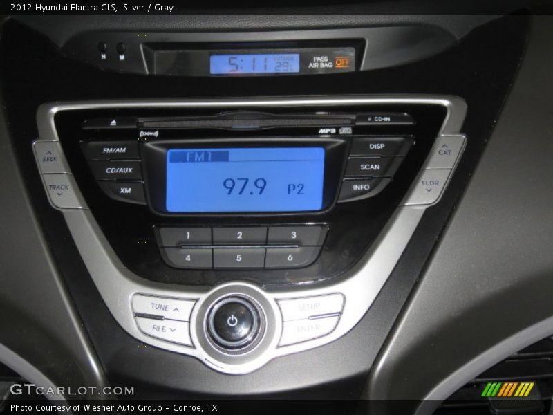 Silver / Gray 2012 Hyundai Elantra GLS