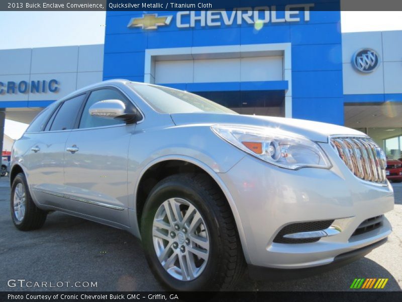 Quicksilver Metallic / Titanium Cloth 2013 Buick Enclave Convenience