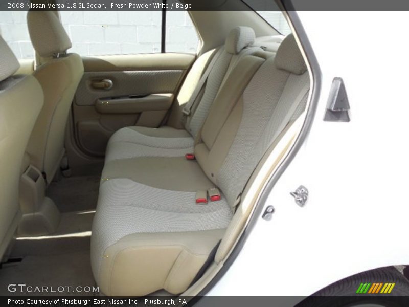 Fresh Powder White / Beige 2008 Nissan Versa 1.8 SL Sedan