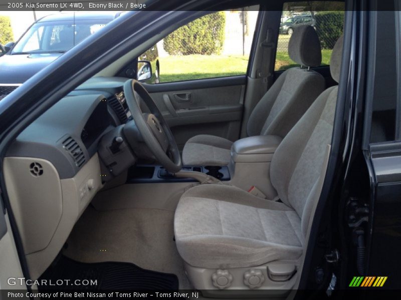 Front Seat of 2005 Sorento LX 4WD