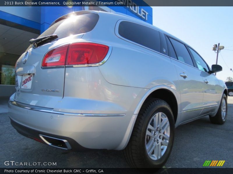 Quicksilver Metallic / Titanium Cloth 2013 Buick Enclave Convenience