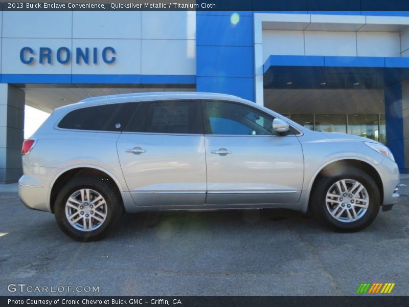 Quicksilver Metallic / Titanium Cloth 2013 Buick Enclave Convenience