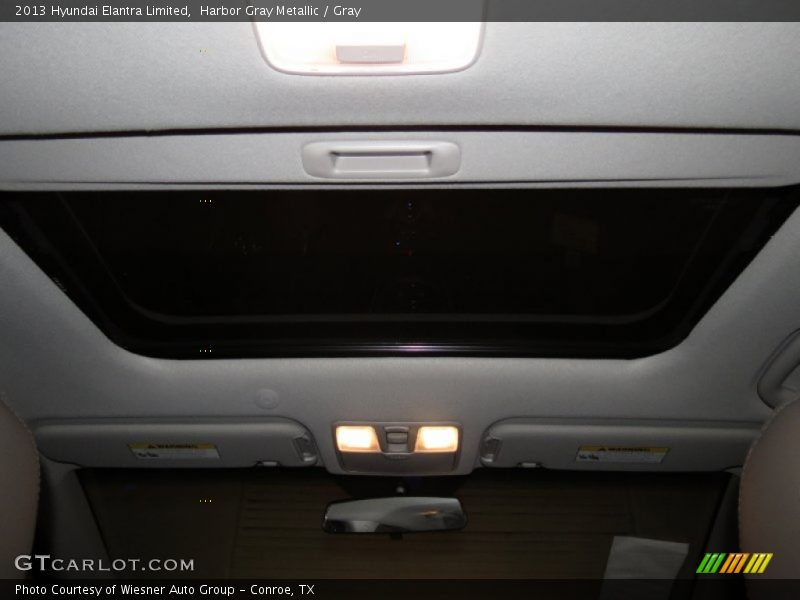 Harbor Gray Metallic / Gray 2013 Hyundai Elantra Limited