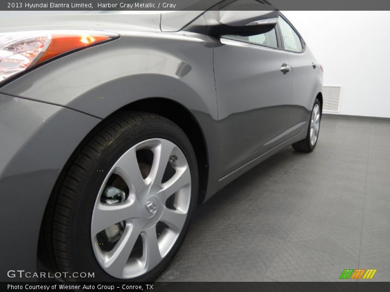 Harbor Gray Metallic / Gray 2013 Hyundai Elantra Limited