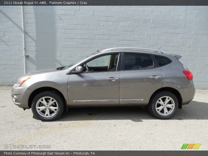 Platinum Graphite / Gray 2011 Nissan Rogue SV AWD