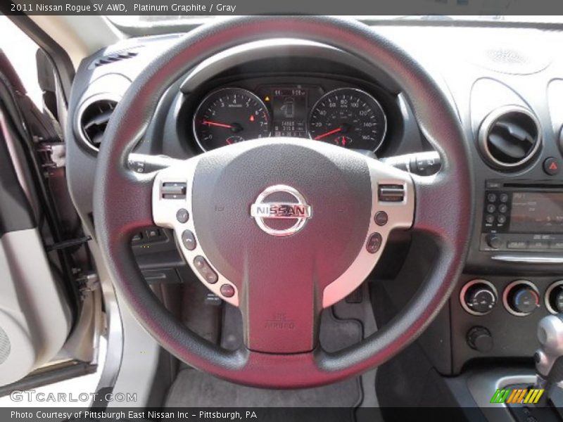 Platinum Graphite / Gray 2011 Nissan Rogue SV AWD