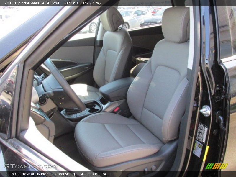  2013 Santa Fe GLS AWD Gray Interior