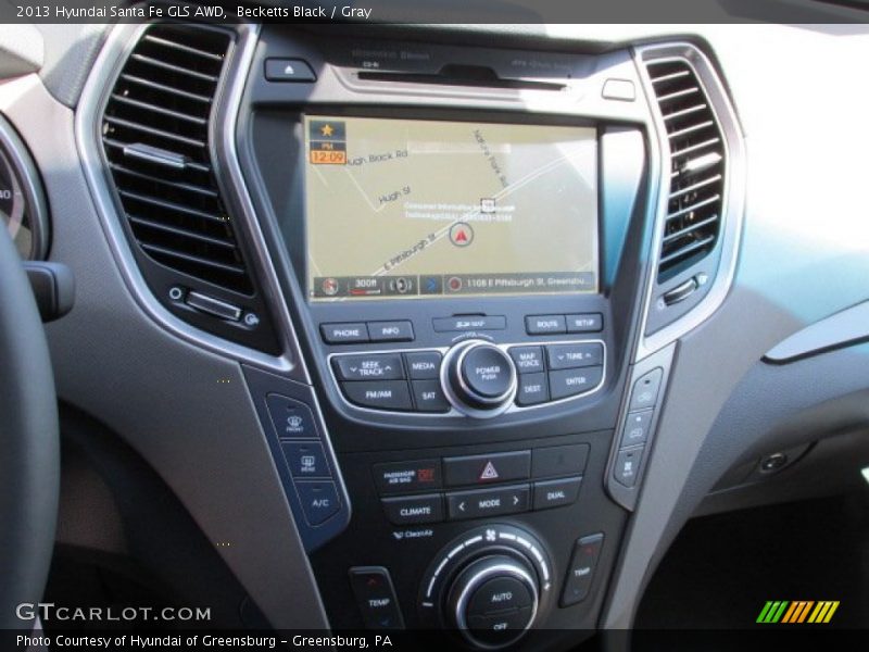Controls of 2013 Santa Fe GLS AWD