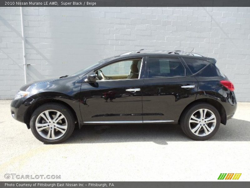Super Black / Beige 2010 Nissan Murano LE AWD