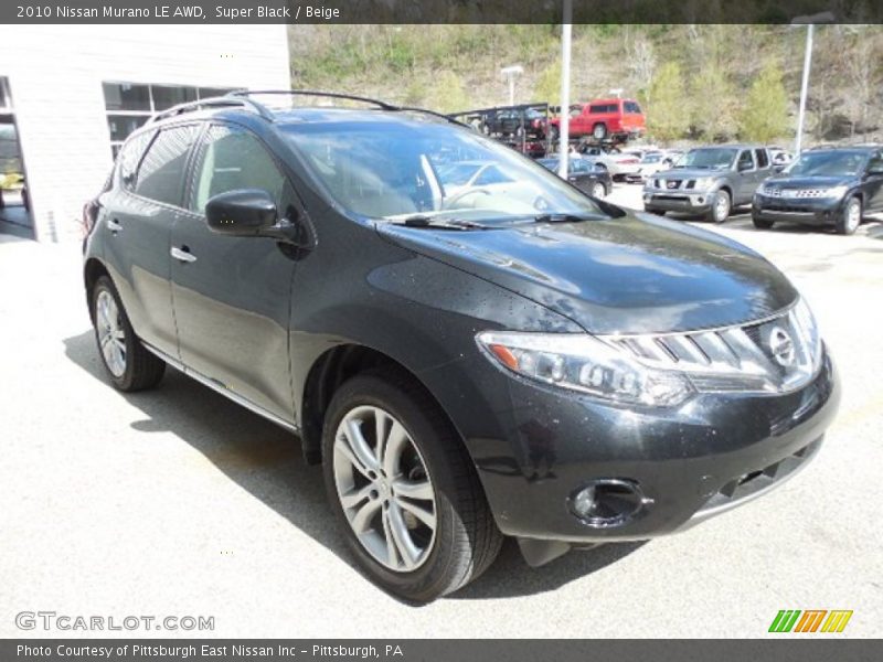Super Black / Beige 2010 Nissan Murano LE AWD