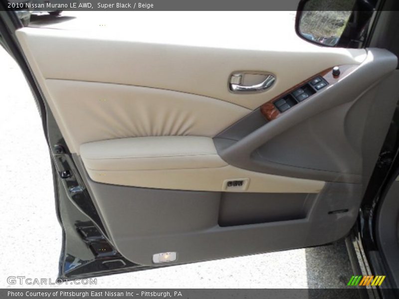 Super Black / Beige 2010 Nissan Murano LE AWD