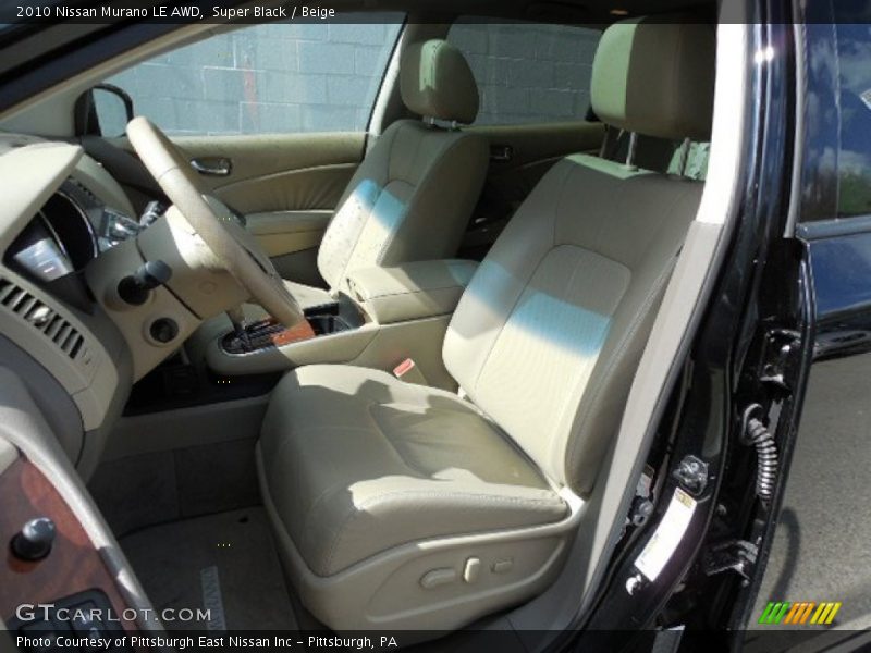 Super Black / Beige 2010 Nissan Murano LE AWD