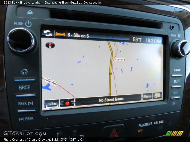 Champagne Silver Metallic / Cocoa Leather 2013 Buick Enclave Leather