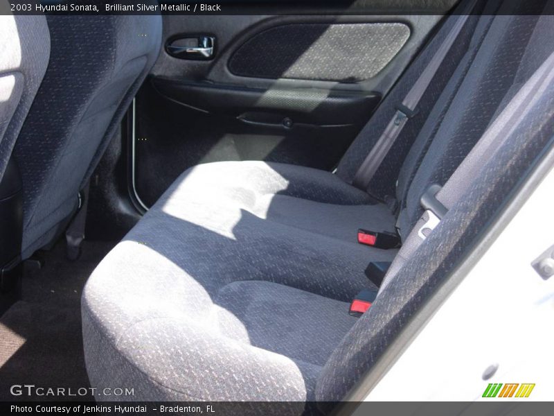 Brilliant Silver Metallic / Black 2003 Hyundai Sonata