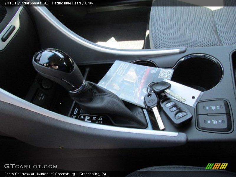 Pacific Blue Pearl / Gray 2013 Hyundai Sonata GLS