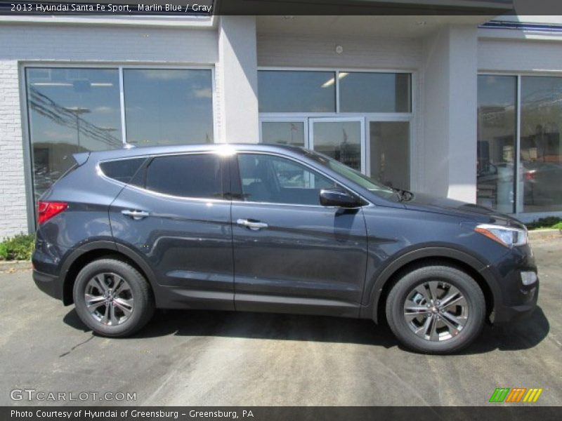 Marlin Blue / Gray 2013 Hyundai Santa Fe Sport
