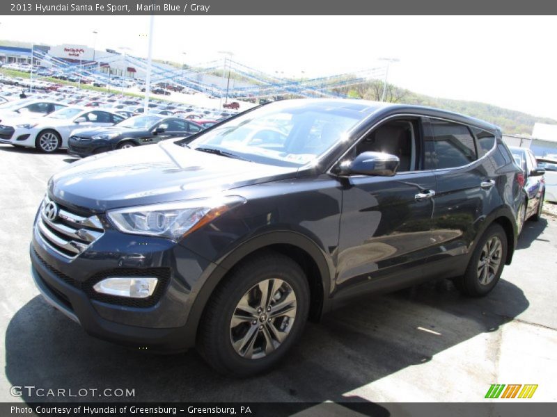 Marlin Blue / Gray 2013 Hyundai Santa Fe Sport