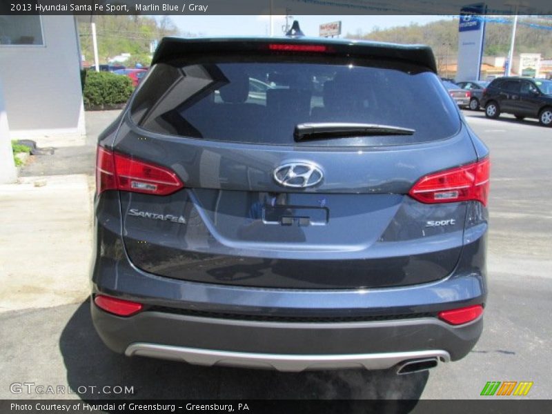Marlin Blue / Gray 2013 Hyundai Santa Fe Sport