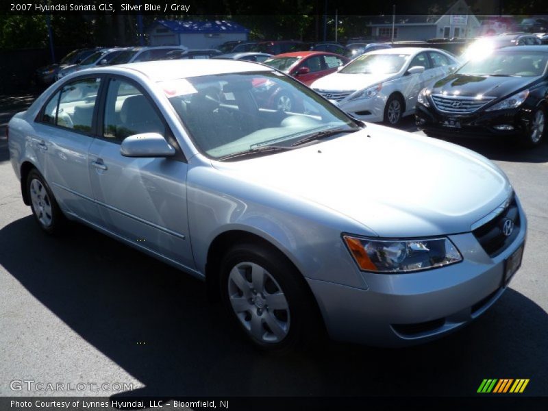 Silver Blue / Gray 2007 Hyundai Sonata GLS