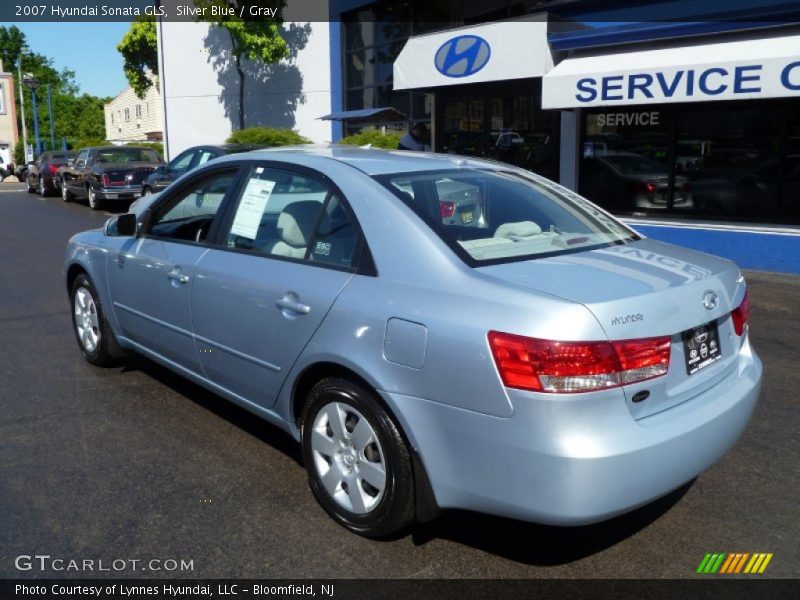 Silver Blue / Gray 2007 Hyundai Sonata GLS