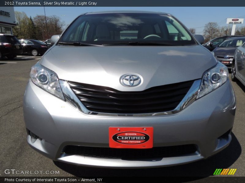 Silver Sky Metallic / Light Gray 2012 Toyota Sienna