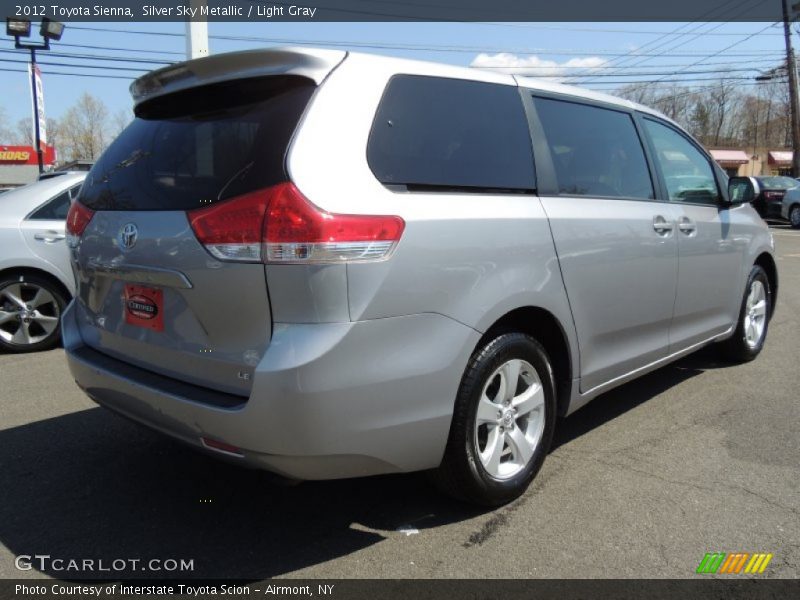 Silver Sky Metallic / Light Gray 2012 Toyota Sienna