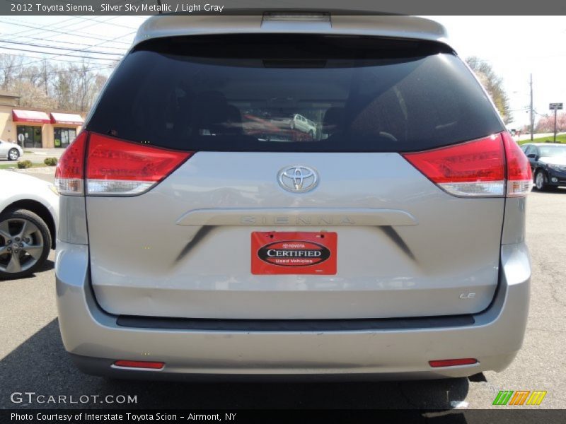 Silver Sky Metallic / Light Gray 2012 Toyota Sienna