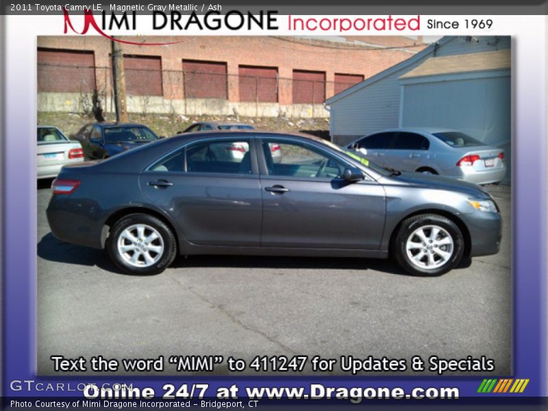 Magnetic Gray Metallic / Ash 2011 Toyota Camry LE