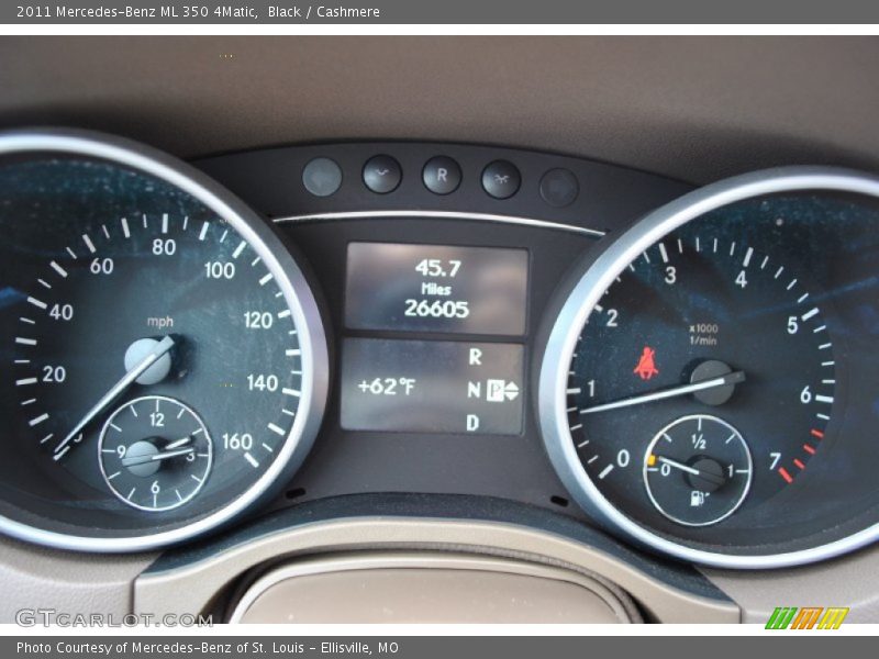 Black / Cashmere 2011 Mercedes-Benz ML 350 4Matic