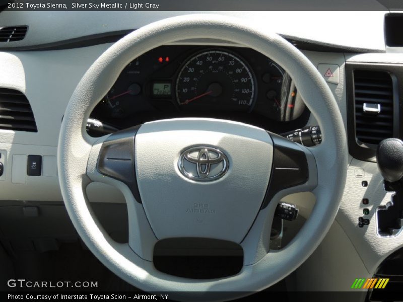 Silver Sky Metallic / Light Gray 2012 Toyota Sienna