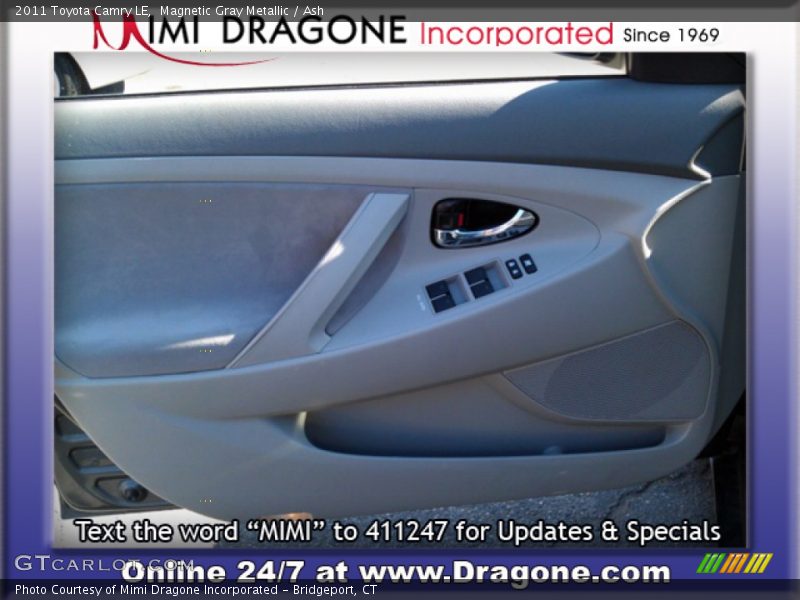 Magnetic Gray Metallic / Ash 2011 Toyota Camry LE