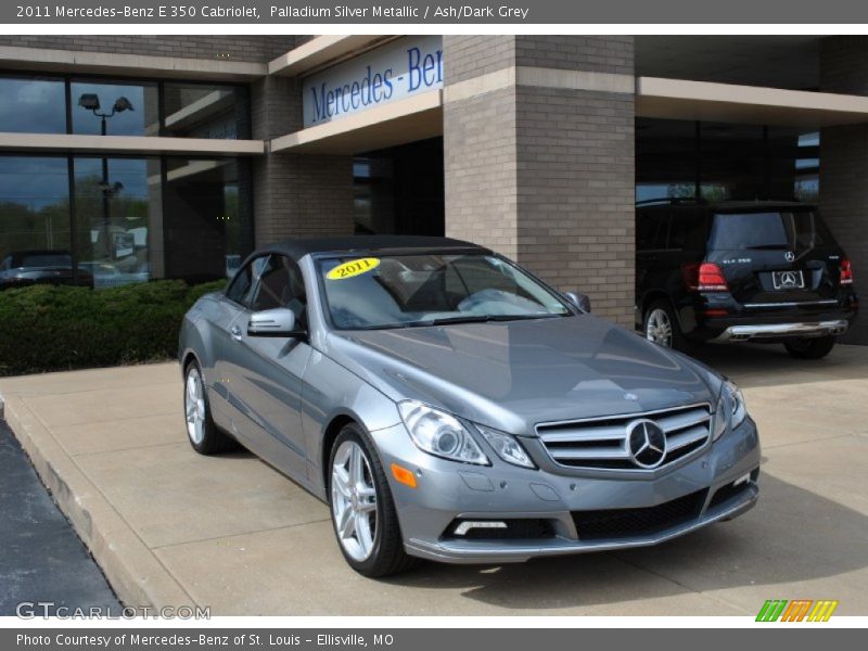 Palladium Silver Metallic / Ash/Dark Grey 2011 Mercedes-Benz E 350 Cabriolet